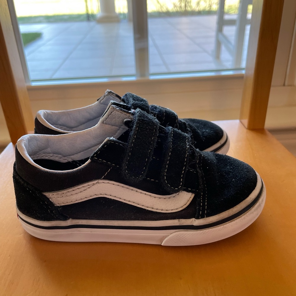 Vans Black Sneakers Toddler size 8